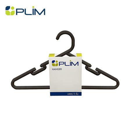 ไม้แขวนเสื้อ PLIM WATSON สีดำ แพ็ก 5 ชิ้น_0