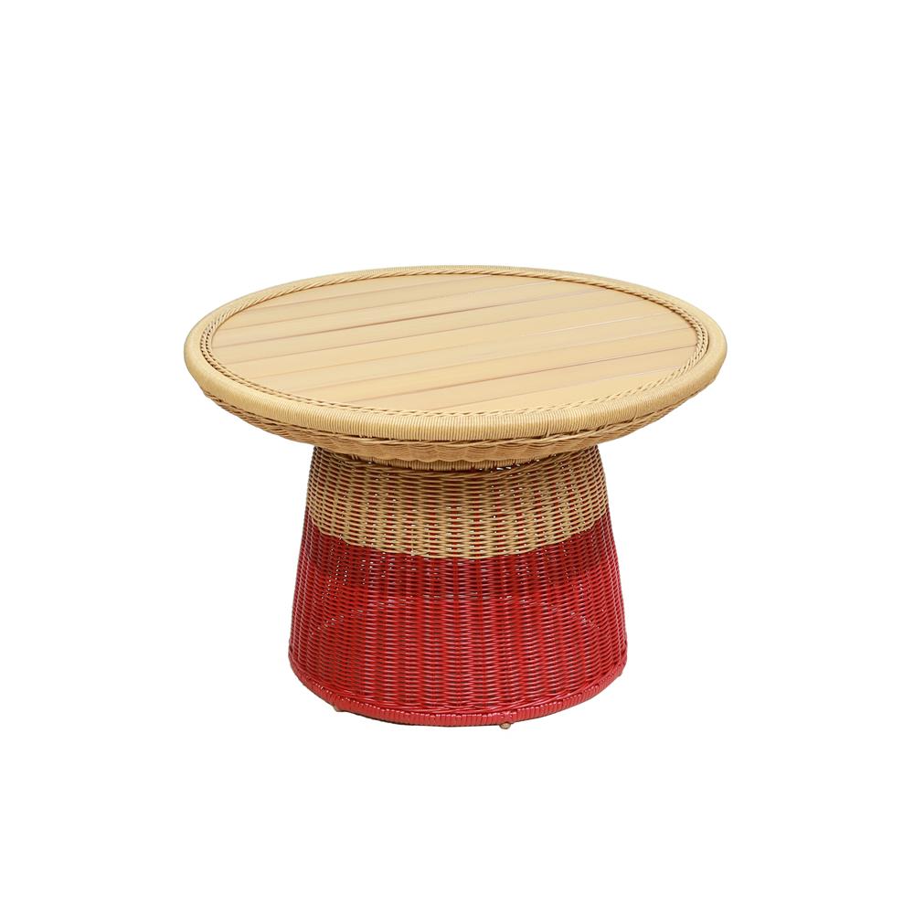 ชุดสนามหวายเทียม 2 ที่นั่ง SPRING BLOSSOM สีเบจ/แดง