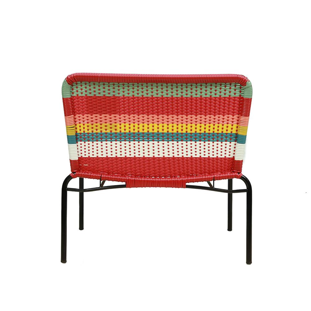 ชุดสนามหวายเทียม 2 ที่นั่ง SPRING BLOSSOM สีเบจ/แดง