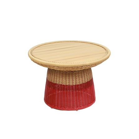 ชุดสนามหวายเทียม 2 ที่นั่ง SPRING BLOSSOM สีเบจ/แดง_4