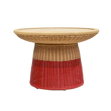 ชุดสนามหวายเทียม 2 ที่นั่ง SPRING BLOSSOM สีเบจ/แดง_5