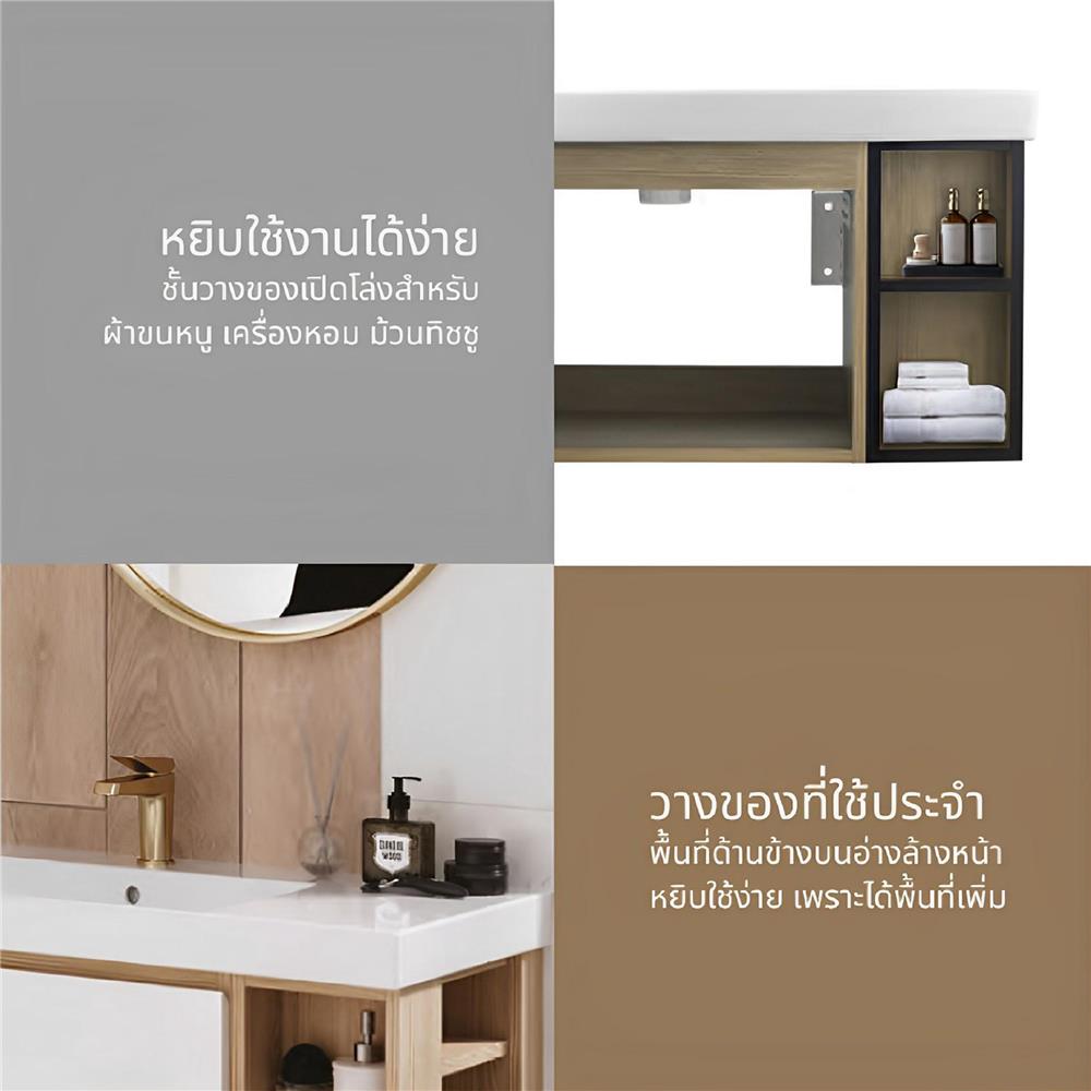 เคาน์เตอร์อ่างล้างหน้า COTTO V00647WH สีขาว