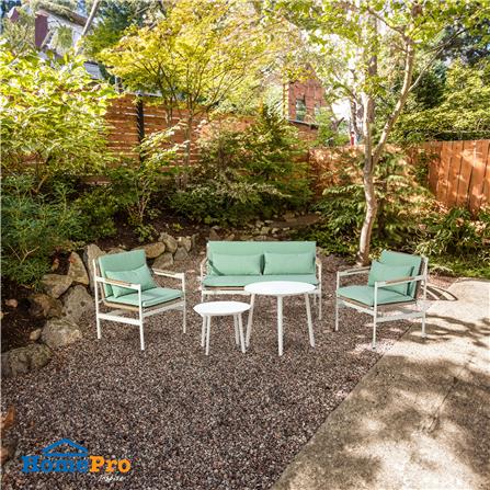 ชุดโซฟาสนาม 4 ที่นั่ง SPRING MARINE สีเบจ/เขียว_1