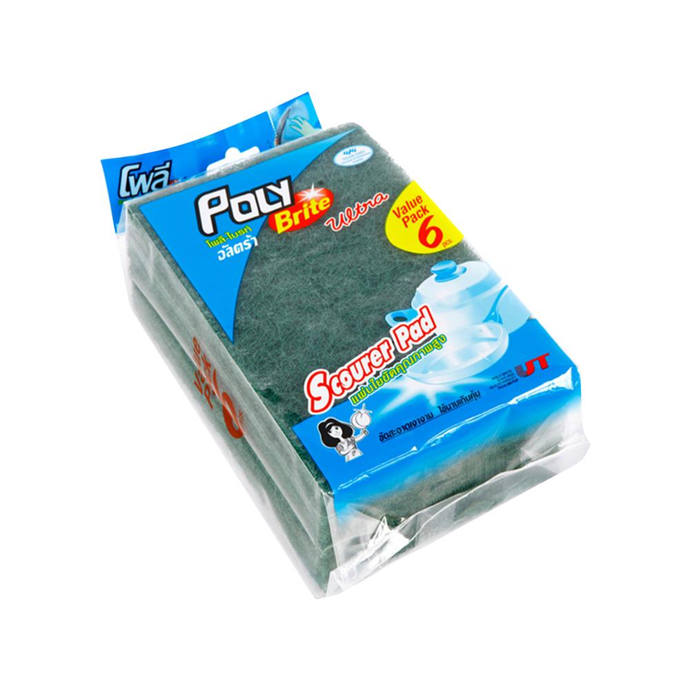 แผ่นใยขัด POLY-BRITE 567-6 10x1x15 ซม. แพ็ก 6 ชิ้น