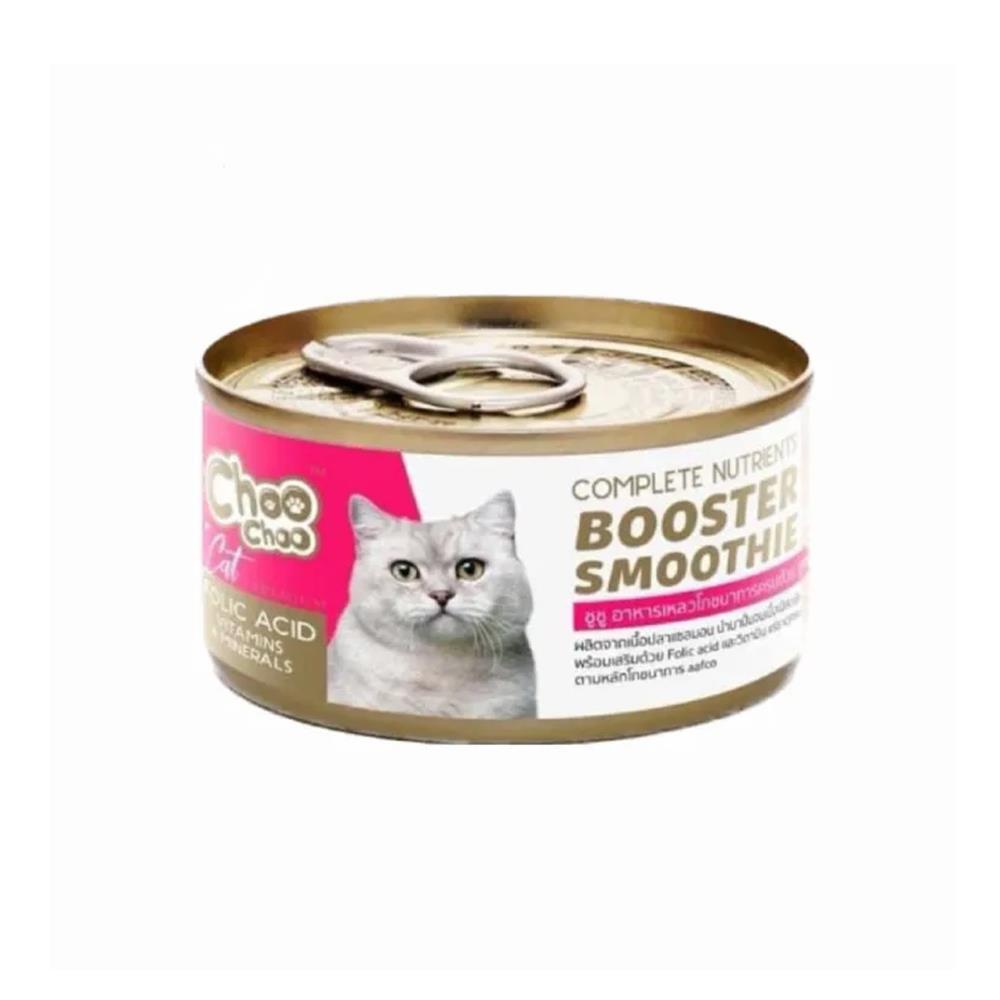 อาหารเปียกแมว CHOOCHOO สมูทตี้ปลาแซลมอน 80 ก.
