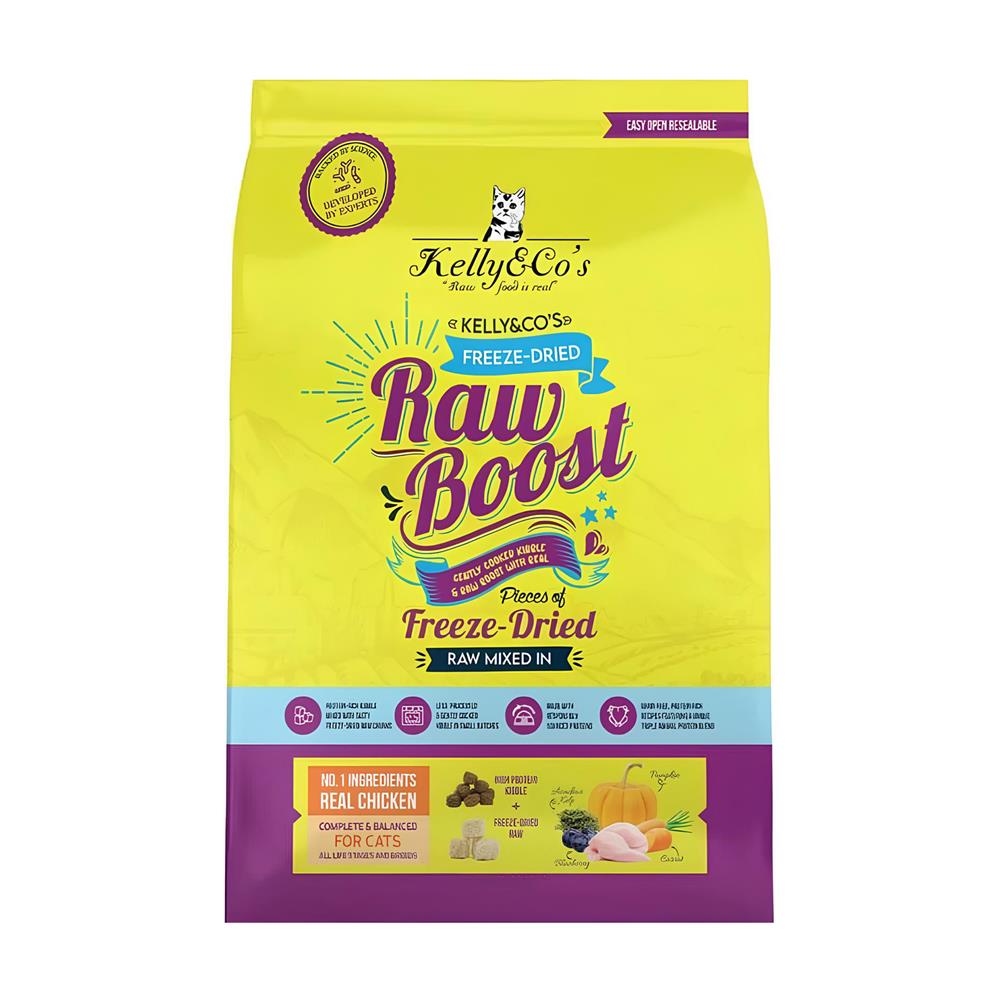 อาหารแมว KELLY&CO KIBBLE RAW BOOST 1.59 กก.