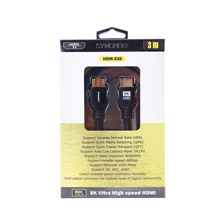 สายสัญญาณ HDMI SYNCHRO HDM-530 3 เมตร_1