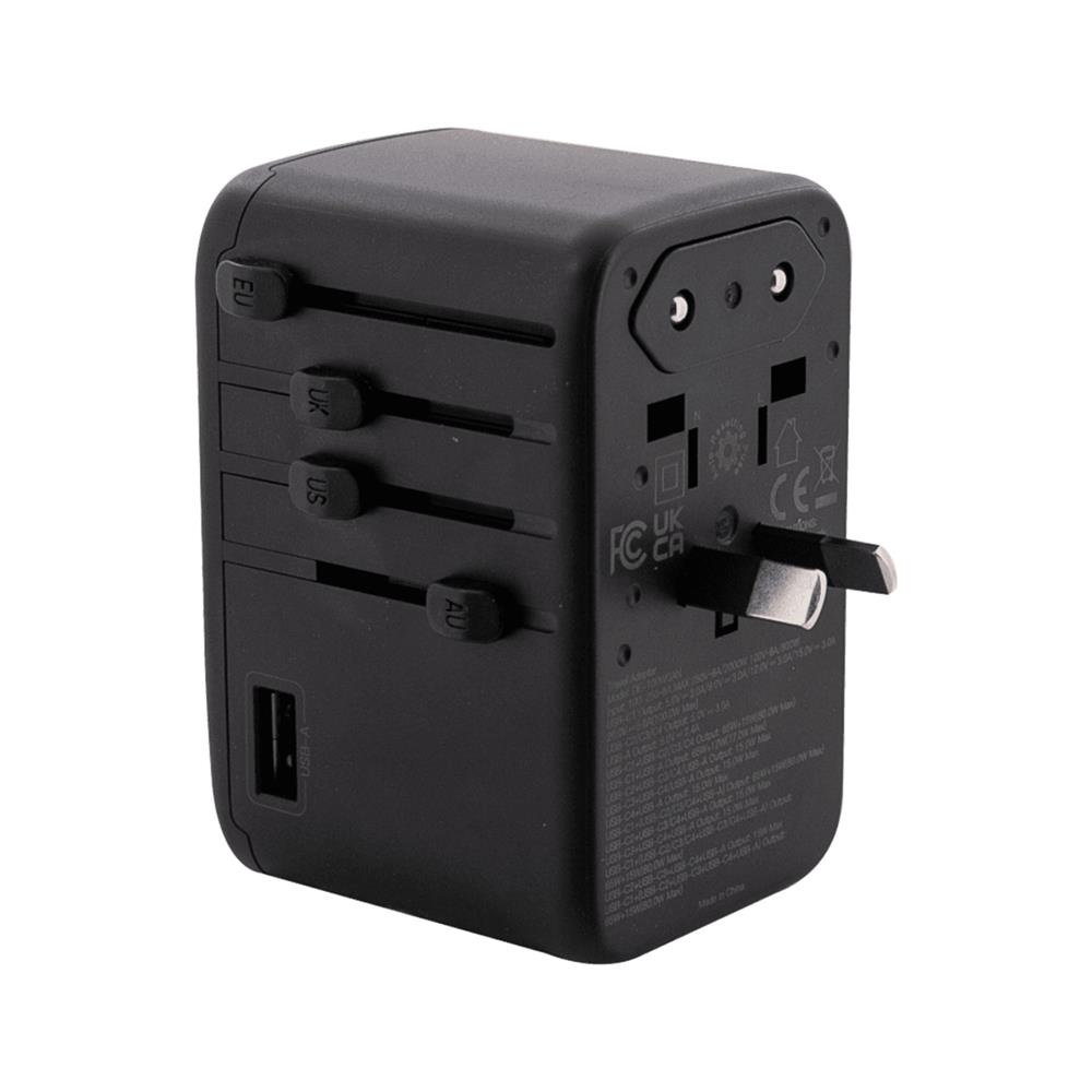 ปลั๊กแปลง 4 IN 1 UNIVERSAL 1 USB A 4 TYPE C TOSHINO DE-100WGAN