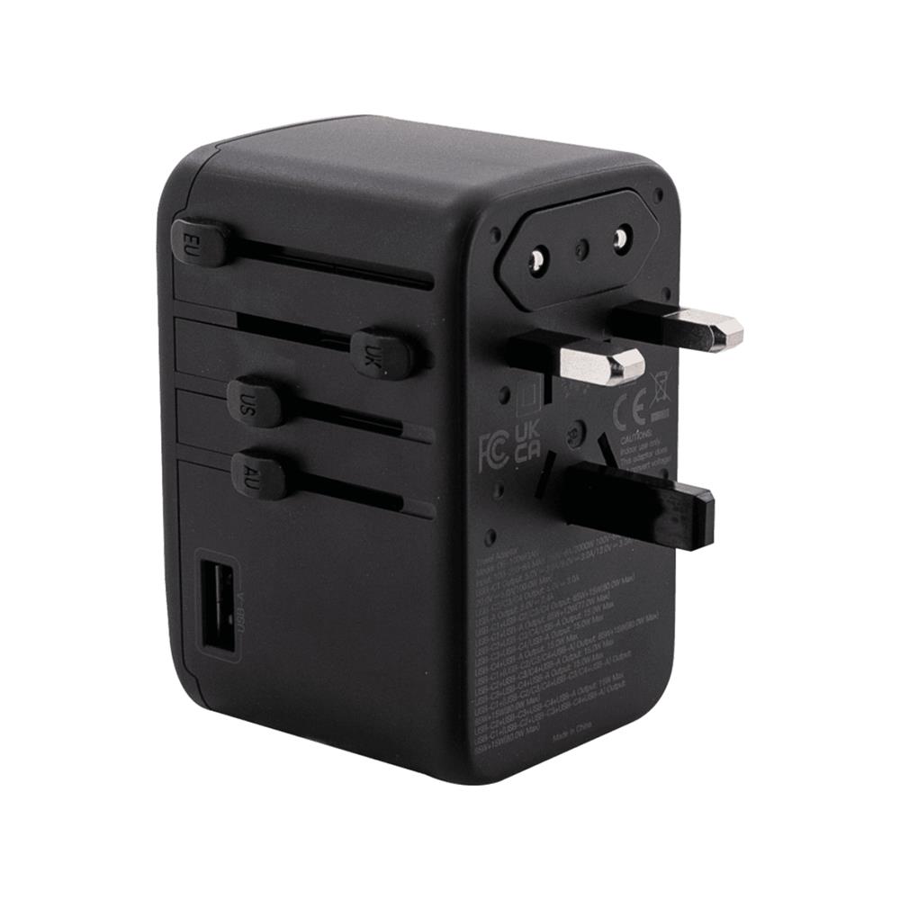 ปลั๊กแปลง 4 IN 1 UNIVERSAL 1 USB A 4 TYPE C TOSHINO DE-100WGAN