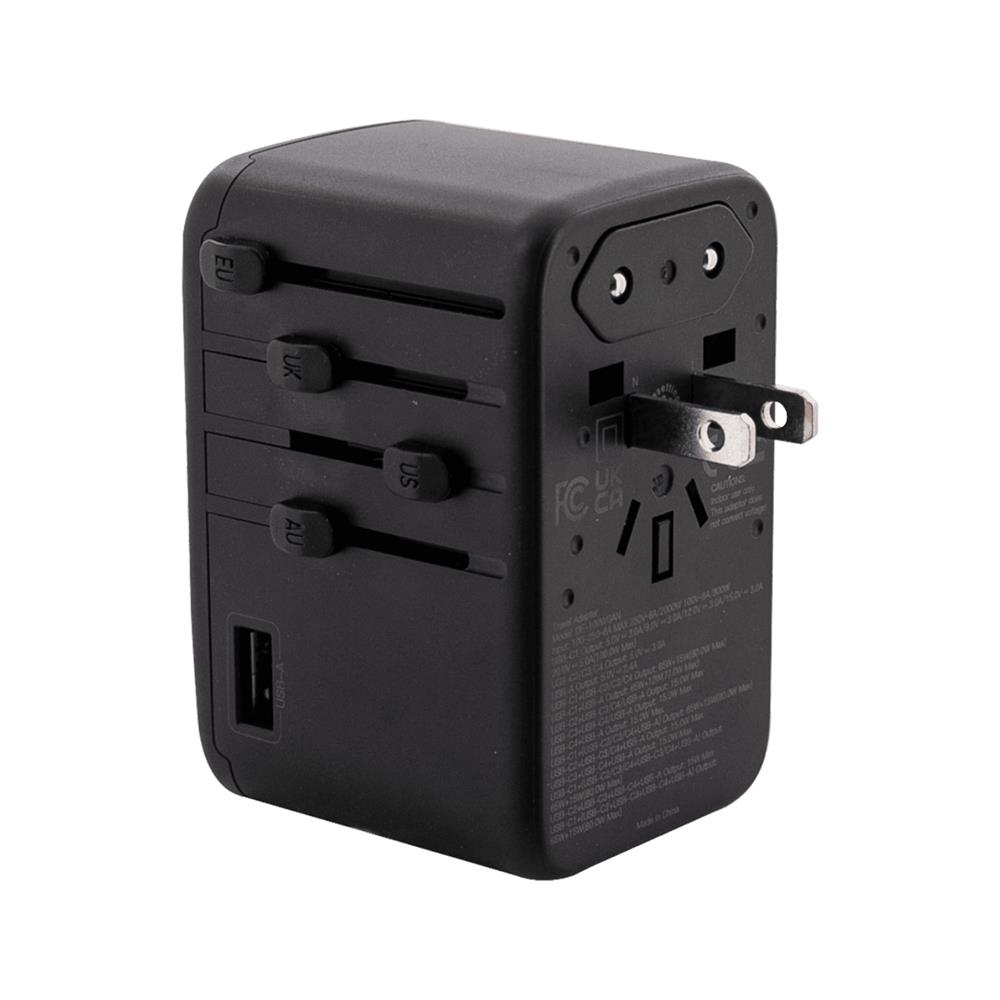 ปลั๊กแปลง 4 IN 1 UNIVERSAL 1 USB A 4 TYPE C TOSHINO DE-100WGAN