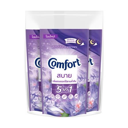 น้ำยาปรับผ้านุ่ม COMFORT 500 มล. กลิ่นดอกไม้ยามค่ำคืน แพ็ก 3 ชิ้น_0