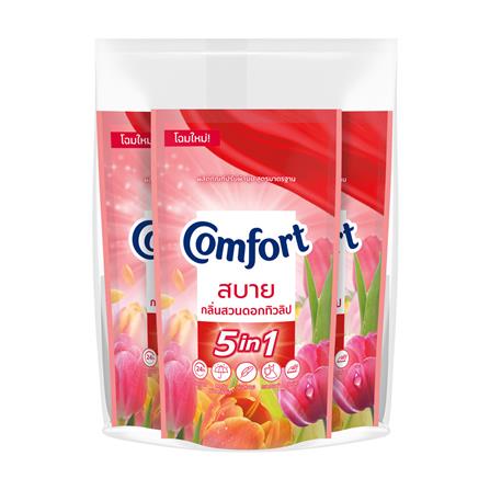น้ำยาปรับผ้านุ่ม COMFORT 500 มล. กลิ่นสวนดอกทิวลิป แพ็ก 3 ชิ้น_0