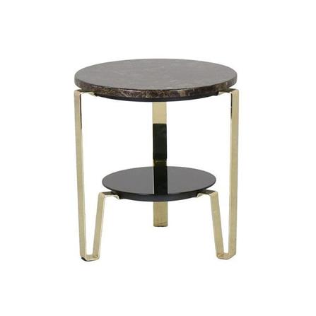 โต๊ะข้าง SB FURNITURE HEZTIARA 19122946 สีดำ/ทอง_0