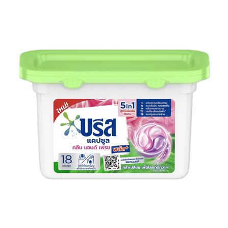 แคปซูลซักผ้า BREEZE FRESH+ 189 กรัม 18 ชิ้น_0