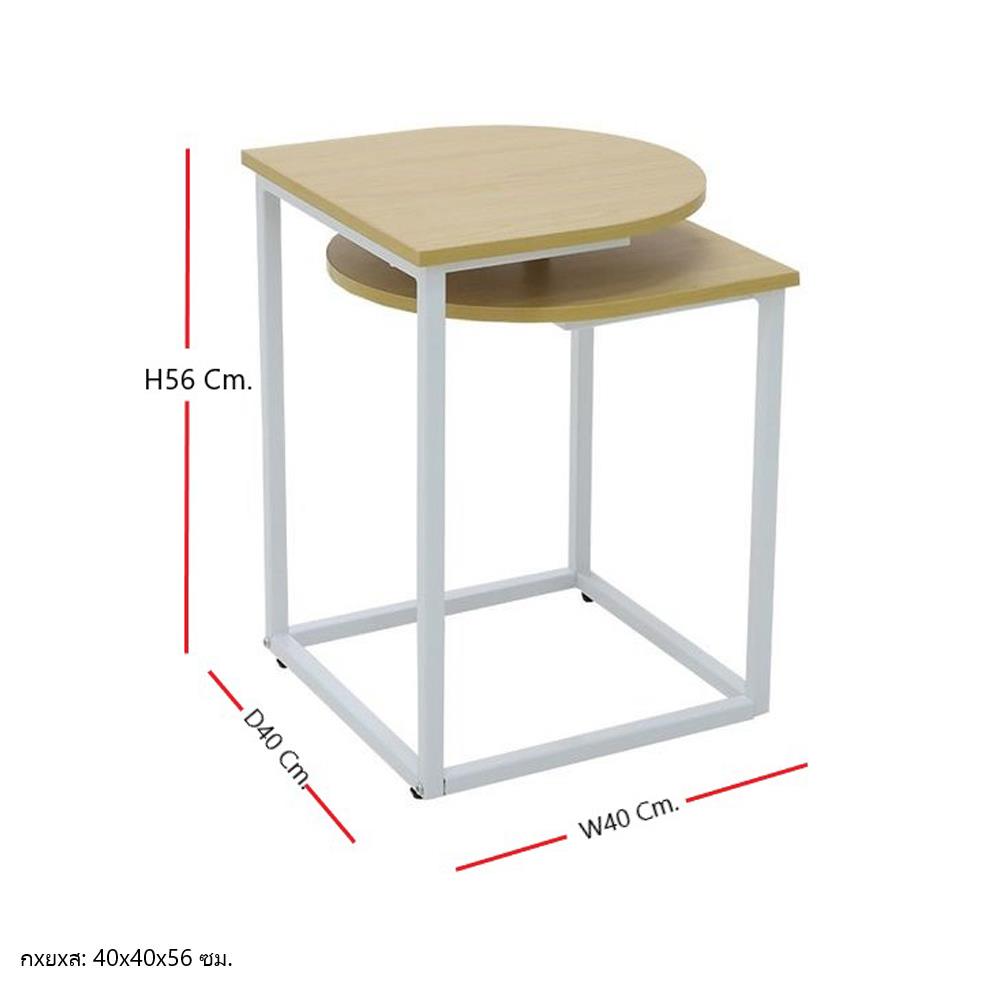 โต๊ะข้าง KONCEPT SAKI 19223451 สีไม้อ่อน