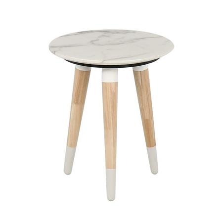 โต๊ะข้าง SB FURNITURE RACCO 19173665 40 ซม. สีขาว_1