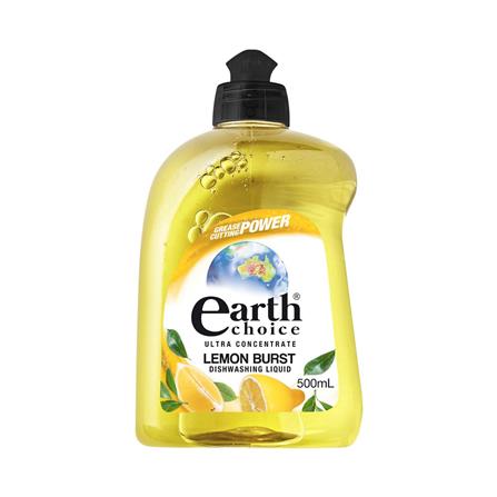 น้ำยาล้างจานสูตรเข้มข้น EARTH CHOICE 500 มล. LEMON BURST_0