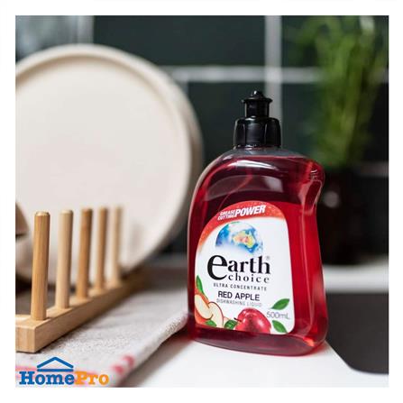 น้ำยาล้างจานสูตรเข้มข้น EARTH CHOICE 500 มล. RED APPLE_2