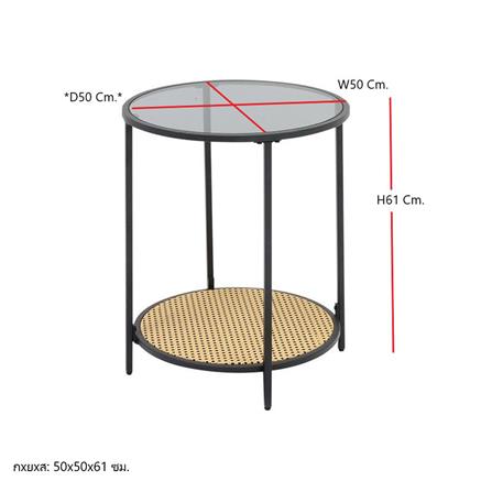 โต๊ะข้าง SB FURNITURE TYLEE 19221317 50 ซม. สีดำ_2