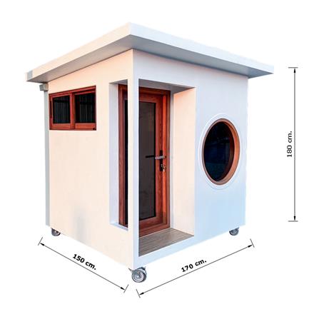 บ้านหมา บ้านแมว T.C. DOGHOUSE 13 MODERN 150X170X180 ซม._5