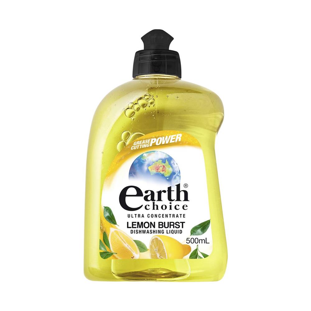 น้ำยาล้างจาน EARTH CHOICE 500 มล. กลิ่นเลมอนกราส แอนด์ จินเจอร์
