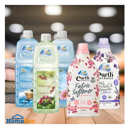 น้ำยาปรับผ้านุ่มสูตรเข้มข้น EARTH CHOICE 1 ลิตร เชอร์รี่บลอสซัมและสวีทพี_2