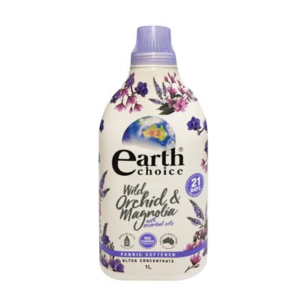 น้ำยาปรับผ้านุ่มสูตรเข้มข้น EARTH CHOICE 1 ลิตร กลิ่นไวล์ด ออร์คิดและแม็กโนเลีย_0