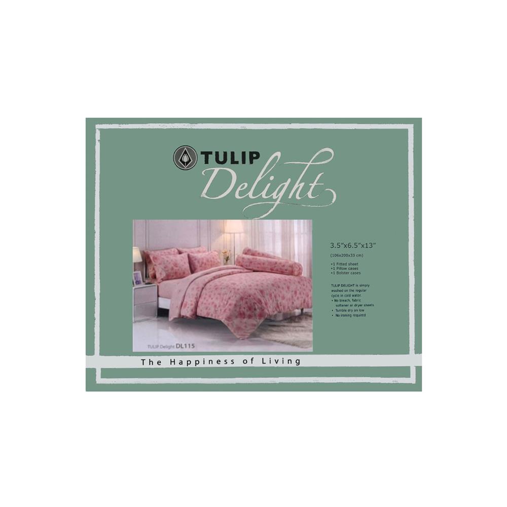 ชุดผ้าปูที่นอน 3.5 ฟุต 3 ชิ้น TULIP DELIGHT 60014-DL115