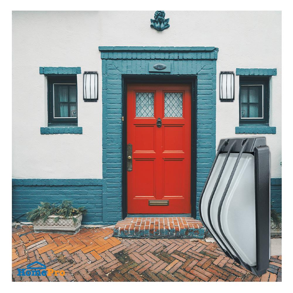 ไฟผนังภายนอก L&E 36-01097 สีดำ