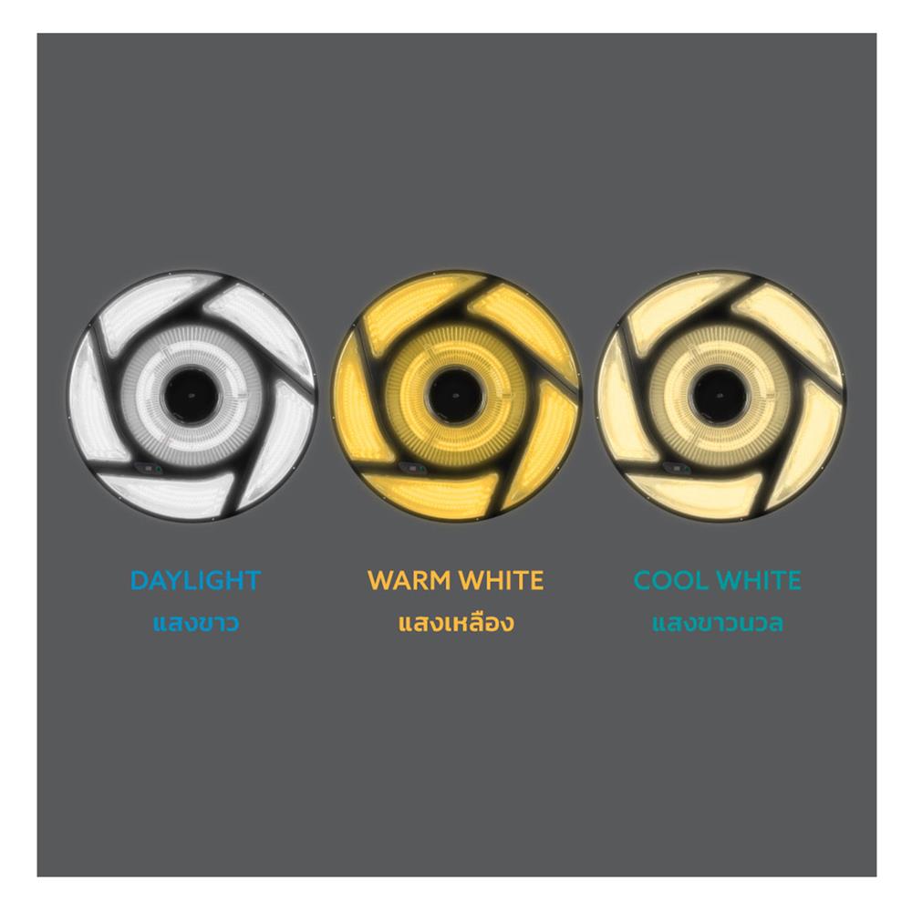 ไฟสนาม SOLAR LAMPTAN BRILUX 500 วัตต์ DAYLIGHT/COOL WHITE/WARM WHITE สีดำ