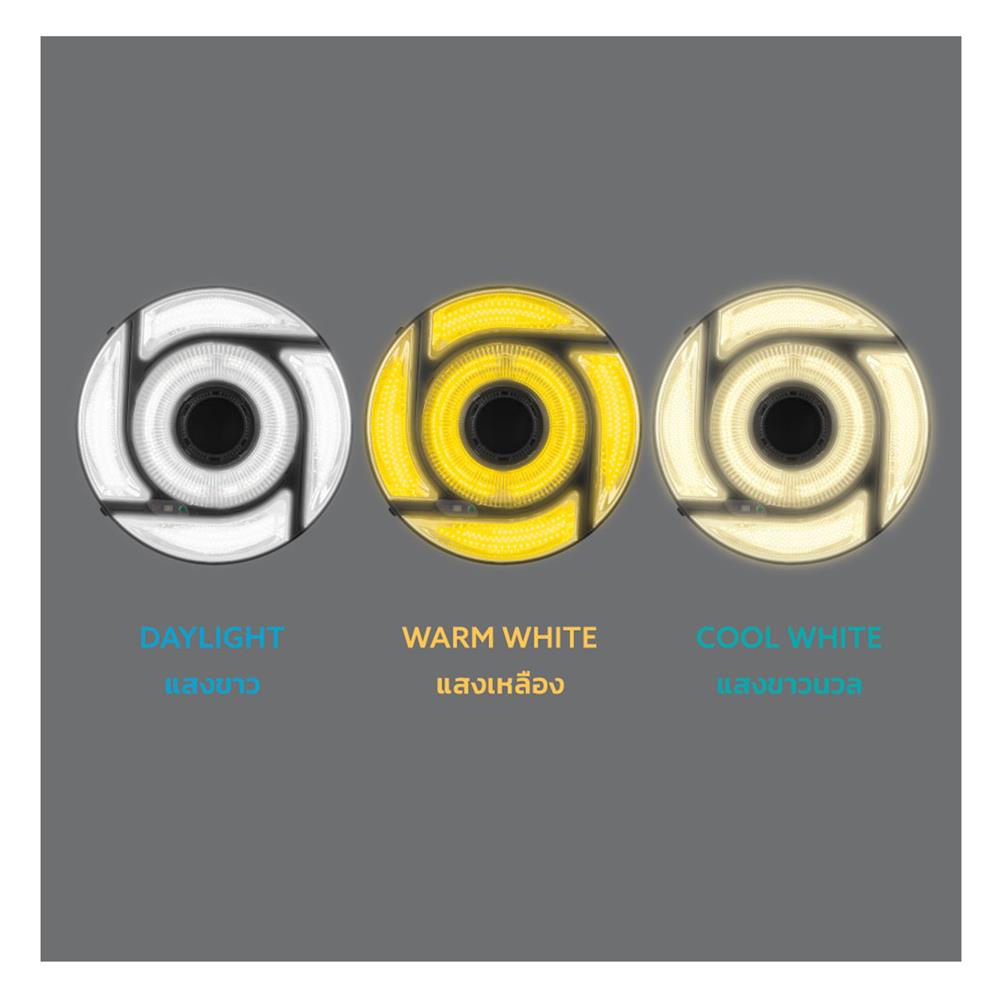 ไฟสนาม SOLAR LAMPTAN BRILUX 300 วัตต์ DAYLIGHT/COOL WHITE/WARM WHITE สีดำ