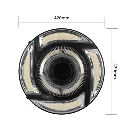 ไฟสนาม SOLAR LAMPTAN BRILUX 300 วัตต์ DAYLIGHT/COOL WHITE/WARM WHITE สีดำ_6