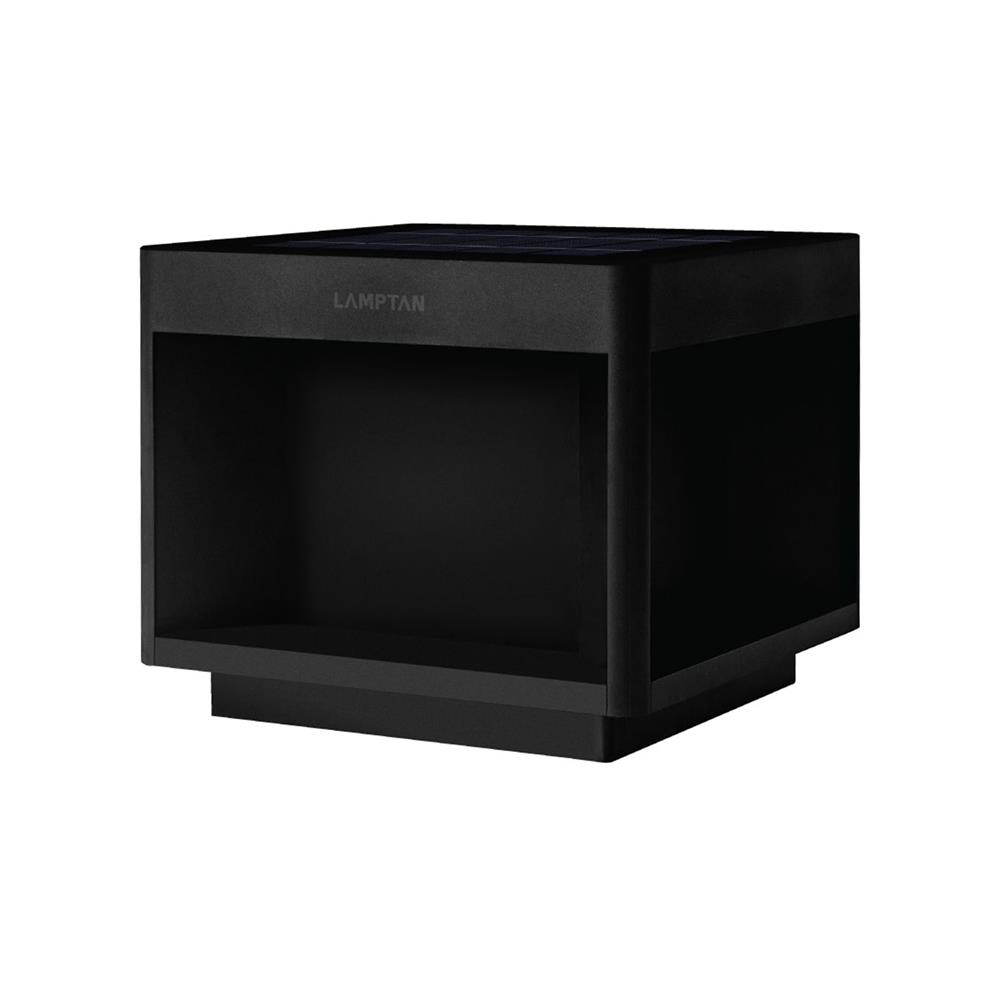 ไฟหัวเสา SOLAR LAMPTAN POLE CUBIC 15 วัตต์ DAYLIGHT/COOL WHITE/WARM WHITE สีดำ