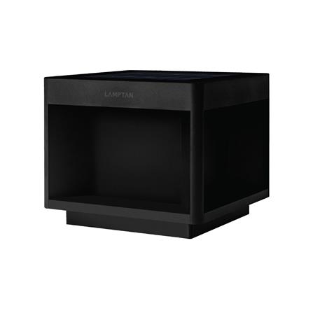 ไฟหัวเสา SOLAR LAMPTAN POLE CUBIC 15 วัตต์ DAYLIGHT/COOL WHITE/WARM WHITE สีดำ_0