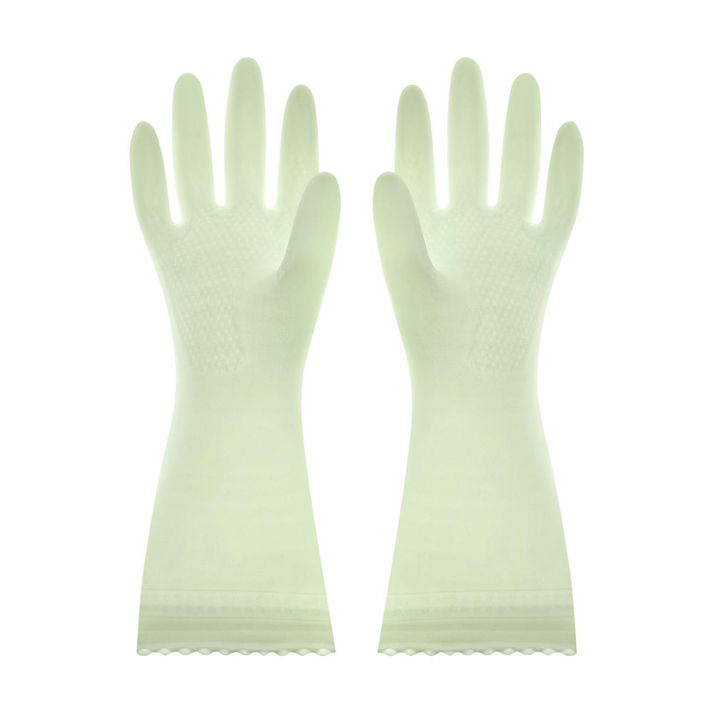 ถุงมือ PVC SHOWA SARATTO TOUCH SIZE M สีเขียวอ่อน