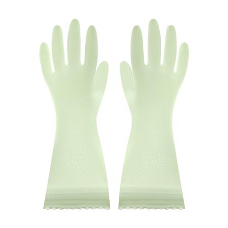 ถุงมือ PVC SHOWA SARATTO TOUCH SIZE M สีเขียวอ่อน_2
