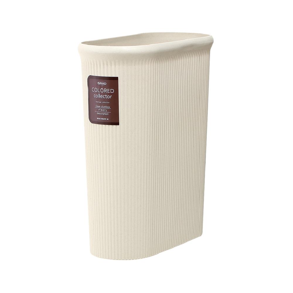 ถังขยะทรงรี LUSTROWARE 14 ลิตร สีครีม