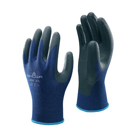 ถุงมือไนลอนเคลือบยาง SHOWA 380 SIZE L สีน้ำเงิน_0