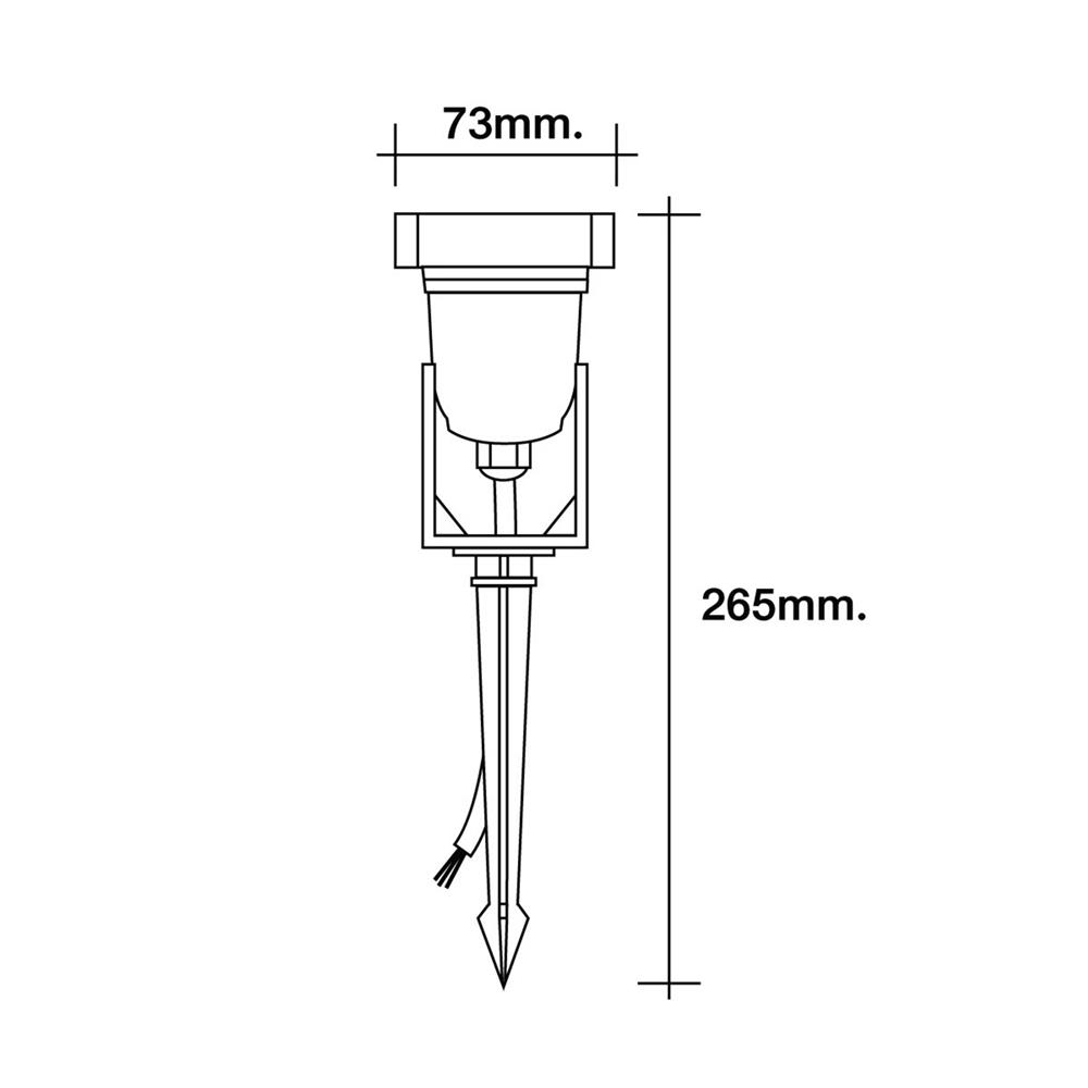 ไฟจัดสวน LED HI-TEK HFOLG000 5 วัตต์ WARM WHITE สีดำ