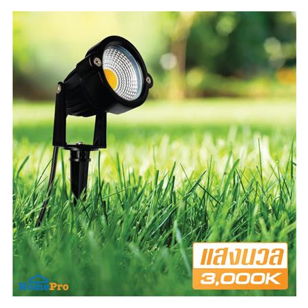 ไฟจัดสวน LED HI-TEK HFOLG000 5 วัตต์ WARM WHITE สีดำ_5