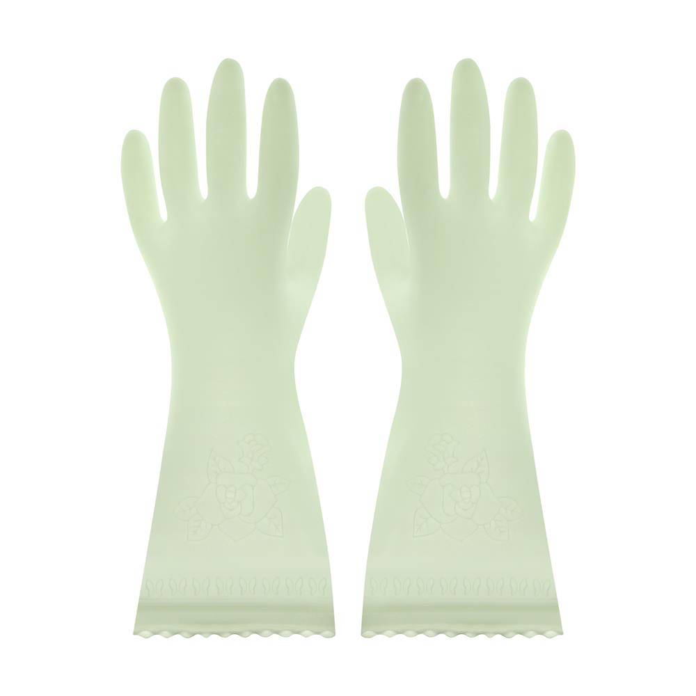 ถุงมือ PVC SHOWA SARATTO TOUCH SIZE L สีเขียวอ่อน
