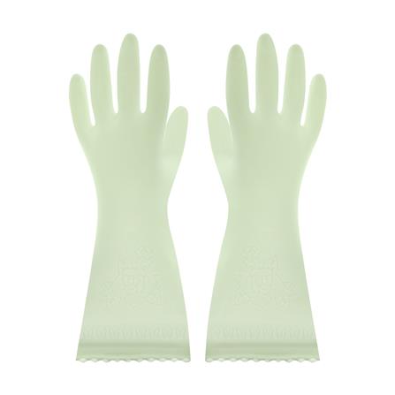 ถุงมือ PVC SHOWA SARATTO TOUCH SIZE L สีเขียวอ่อน_2
