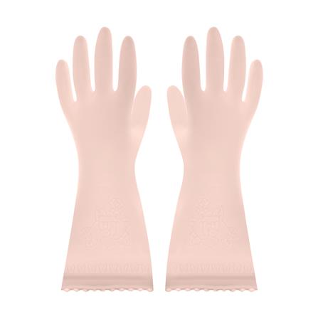 ถุงมือ PVC SHOWA SARATTO TOUCH SIZE S สีชมพูอ่อน_2