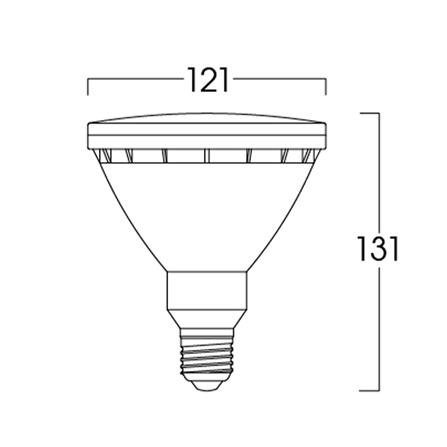 หลอด LED LUMAX MR16/PAR 13 วัตต์ WARM WHITE E27_5