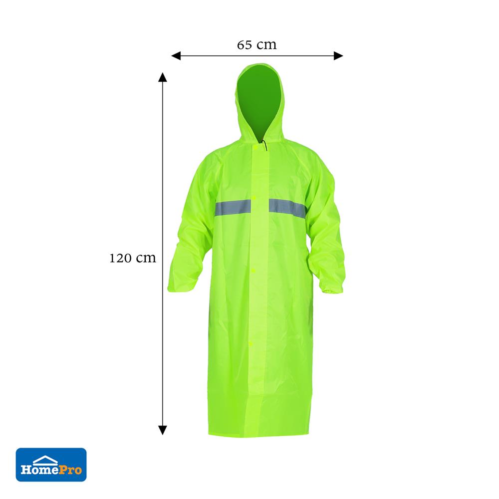 เสื้อกันฝนสะท้อนแสง DEXZON สีเขียว