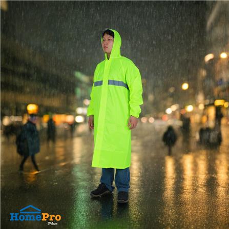 เสื้อกันฝนสะท้อนแสง DEXZON สีเขียว_4