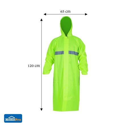 เสื้อกันฝนสะท้อนแสง DEXZON สีเขียว_6