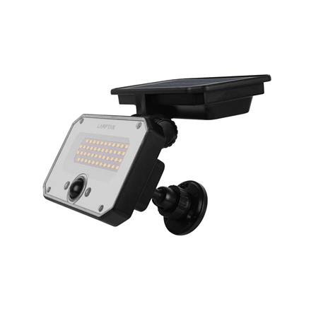 ไฟผนังภายนอก SOLAR LAMPTAN ELITE 10 วัตต์ WARM WHITE สีดำ_1