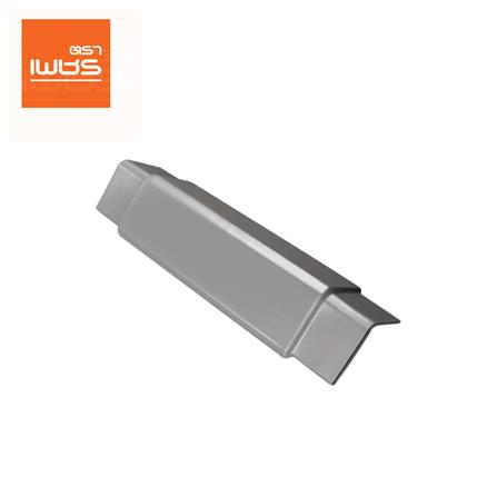 ครอบสันหลังคา 2 ทาง เจียระไน ตราเพชร 21x60 ซม. สีเทาเงิน_0