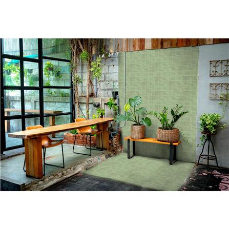 กระเบื้องผนังพอร์ซเลน 4x4 นิ้ว COTTO สลิม บริค เขียว PM 1 ตร.ม._5